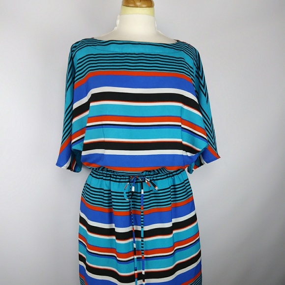 Emma Michelle Blouson Dress.Sz.10. J13 - Picture 1 of 8